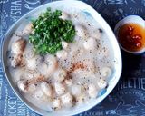 Hình bước làm 4 của món CHÁO giò heo với nấm rơm