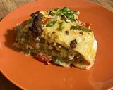 A picture of step 8 of Tortilla Lasagna.
