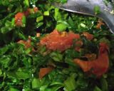 A picture of step 3 of Instant Palak Aloo.