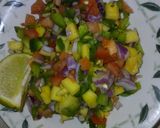 A picture of step 5 of VashBake Mango Salsa.