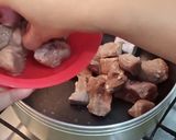 A picture of step 1 of Shikum Puri kebab🍘.
