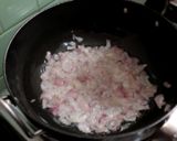 A picture of step 2 of Schezwan pasta.