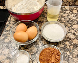 Foto del paso 1 de la receta: Pastel con crema de chocolate y café (Cake with chocolate cream and coffee)