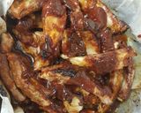 A picture of step 6 of My Pork Loin Ribs cooked in Sweet Baby Rays BBQ Sauce.