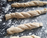 A picture of step 3 of Twisted Doughnuts.