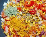 Mexikói rizses "hús" (vegán) recept fázis 2 fotója