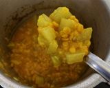 A picture of step 3 of Chayote Dal for rice.