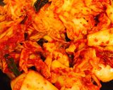 Hình bước làm 5 của món Canh kim chi gà !