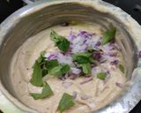A picture of step 5 of Sambar vada.