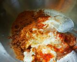 A picture of step 1 of Tandoori Egg.