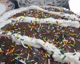 A picture of step 14 of Chocolate cake with ganache.