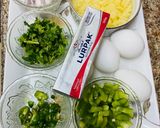 A picture of step 1 of Spanish omelette.