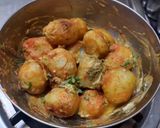 A picture of step 2 of Baby potatoes kashmiri dum aloo.