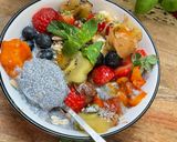 Une image de l'étape 8 de 🍒BREAKFAST TIME 🐝GRAINES DE CHIA 🍇 FRUITS🫐🍌🍓.