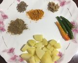 A picture of step 2 of Broccoli Curry.