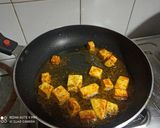 A picture of step 11 of Paneer Masala.