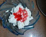 A picture of step 2 of Rose sandesh.