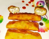 A picture of step 6 of Veg aata patties rolls.