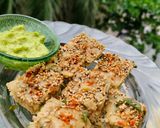 A picture of step 8 of Barley Peri Peri Dhokla.