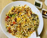 A picture of step 4 of Bhel puri.