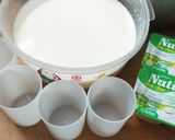 Hình bước làm 1 của món Sữa chua úp ngược