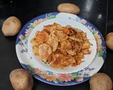 A picture of step 6 of Crispy batata chips for fasting (upvasache crispy batata chips).