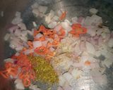 A picture of step 1 of Avocado's salad.