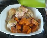 Foto del paso 3 de la receta: Pollo al horno con batatas a la bolsa