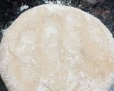 A picture of step 4 of Lachha paratha.