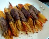 صورة لخطوة 3 من وصفة اسياخ اللحمة بالمعكرونة 🍖🍝