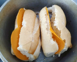 Foto del paso 3 de la receta: Sanguchito de huevo (Harley Quinn)
