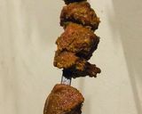 A picture of step 2 of Bbq Seekh boti.
