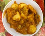 A picture of step 3 of Arbi masala.