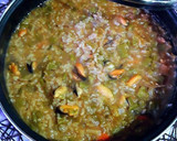 Foto del paso 16 de la receta: Arroz caldoso de mejillones salvajes y judías verdes
