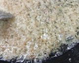 A picture of step 1 of Amaranth or Rajgira Halwa.