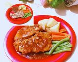 Foto langkah ke 14 dari resep Steak Ayam Saos Barbeque.