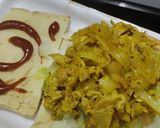 Foto del paso 6 de la receta: Sándwich🥪de pollo🍗y vegetales frescos🥙🌯🥗