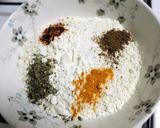A picture of step 1 of Spinach Bread Rolls.