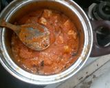 A picture of step 4 of Shahi paneer.