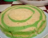 Foto langkah ke 8 dari resep Bolu kukus pandan zebra.
