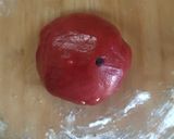 A picture of step 4 of Red velvet choco chips cookies.