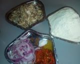 A picture of step 1 of Mixed fish roll.