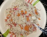 A picture of step 3 of Simple Leftover Rice under 3 minutes.