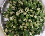 Dry okra curry(bhindi) recipe step 1 photo