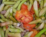 Hình bước làm 3 của món Canh bồng khoai nấu tôm, thịt