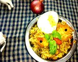 A picture of step 8 of Kolkata style Chicken Dum Biriyani.