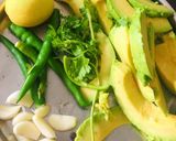 A picture of step 1 of Avocado cheese dip.