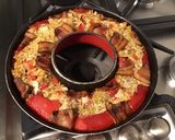 Une image de l'étape 11 de Couronne de céréales à la ricotta,poivrons rouges grillés et pancetta corse.