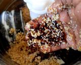 A picture of step 3 of Black rice, Kodo millet, foxtail millet thattu idly.