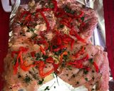 Foto del paso 3 de la receta: Pollo deshuesado relleno😋😋😋